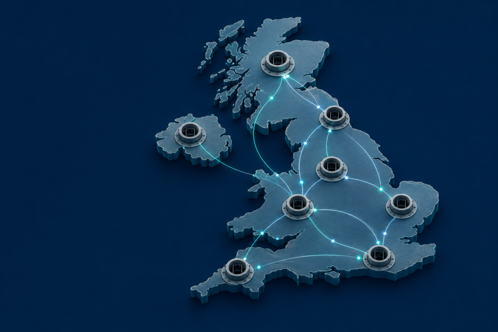 UK drainage specialists map visual